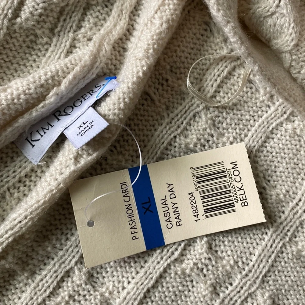 Kim Rogers Knit Cardigan SIZE XL
